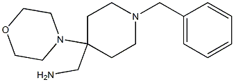 (1-benzyl-4-morpholin-4-ylpiperidin-4-yl)methylamine 结构式