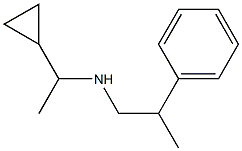 (1-cyclopropylethyl)(2-phenylpropyl)amine 结构式