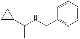 (1-cyclopropylethyl)(pyridin-2-ylmethyl)amine 结构式