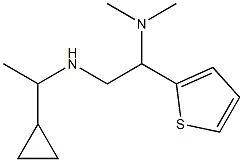 (1-cyclopropylethyl)[2-(dimethylamino)-2-(thiophen-2-yl)ethyl]amine 结构式