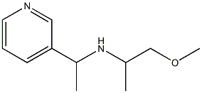 (1-methoxypropan-2-yl)[1-(pyridin-3-yl)ethyl]amine 结构式