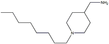 (1-octylpiperidin-4-yl)methanamine 结构式