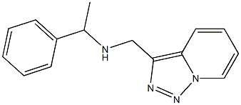 (1-phenylethyl)({[1,2,4]triazolo[3,4-a]pyridin-3-ylmethyl})amine 结构式