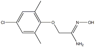 (1Z)-2-(4-chloro-2,6-dimethylphenoxy)-N'-hydroxyethanimidamide 结构式