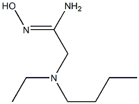 (1Z)-2-[butyl(ethyl)amino]-N'-hydroxyethanimidamide 结构式