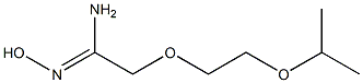 (1Z)-N'-hydroxy-2-(2-isopropoxyethoxy)ethanimidamide 结构式