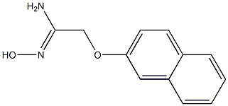 (1Z)-N'-hydroxy-2-(2-naphthyloxy)ethanimidamide 结构式