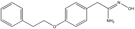 (1Z)-N'-hydroxy-2-[4-(2-phenylethoxy)phenyl]ethanimidamide 结构式