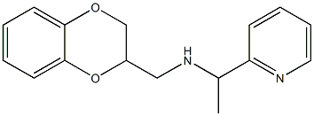 (2,3-dihydro-1,4-benzodioxin-2-ylmethyl)[1-(pyridin-2-yl)ethyl]amine 结构式