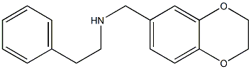 (2,3-dihydro-1,4-benzodioxin-6-ylmethyl)(2-phenylethyl)amine 结构式