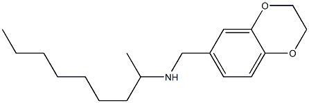 (2,3-dihydro-1,4-benzodioxin-6-ylmethyl)(nonan-2-yl)amine 结构式