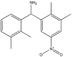 (2,3-dimethyl-5-nitrophenyl)(2,3-dimethylphenyl)methanamine 结构式