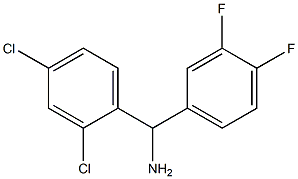 (2,4-dichlorophenyl)(3,4-difluorophenyl)methanamine 结构式