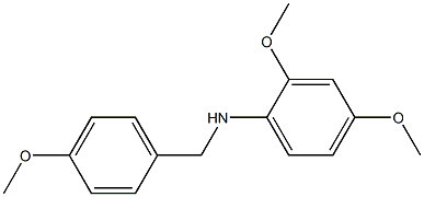 (2,4-dimethoxyphenyl)(4-methoxyphenyl)methylamine 结构式