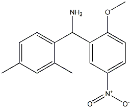 (2,4-dimethylphenyl)(2-methoxy-5-nitrophenyl)methanamine 结构式