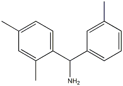 (2,4-dimethylphenyl)(3-methylphenyl)methanamine 结构式