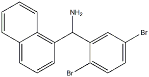 (2,5-dibromophenyl)(naphthalen-1-yl)methanamine 结构式