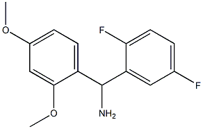 (2,5-difluorophenyl)(2,4-dimethoxyphenyl)methanamine 结构式