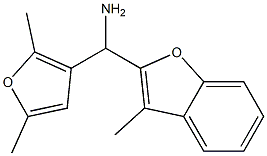 (2,5-dimethylfuran-3-yl)(3-methyl-1-benzofuran-2-yl)methanamine 结构式