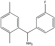 (2,5-dimethylphenyl)(3-fluorophenyl)methanamine 结构式