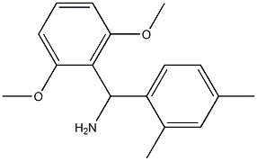 (2,6-dimethoxyphenyl)(2,4-dimethylphenyl)methanamine 结构式