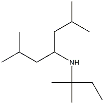 (2,6-dimethylheptan-4-yl)(2-methylbutan-2-yl)amine 结构式