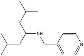 (2,6-dimethylheptan-4-yl)(pyridin-4-ylmethyl)amine 结构式