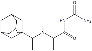 (2-{[1-(adamantan-1-yl)ethyl]amino}propanoyl)urea 结构式