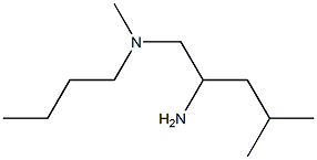 (2-amino-4-methylpentyl)(butyl)methylamine 结构式