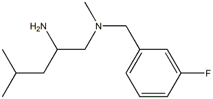 (2-amino-4-methylpentyl)[(3-fluorophenyl)methyl]methylamine 结构式