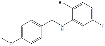 (2-bromo-5-fluorophenyl)(4-methoxyphenyl)methylamine 结构式