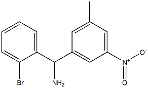 (2-bromophenyl)(3-methyl-5-nitrophenyl)methanamine 结构式