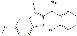 (2-bromophenyl)(5-methoxy-3-methyl-1-benzofuran-2-yl)methanamine 结构式
