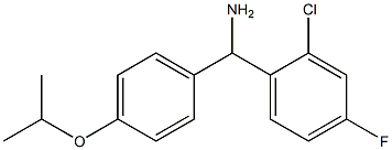 (2-chloro-4-fluorophenyl)[4-(propan-2-yloxy)phenyl]methanamine 结构式