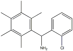 (2-chlorophenyl)(2,3,4,5,6-pentamethylphenyl)methanamine 结构式