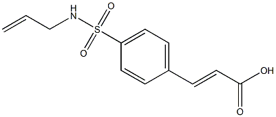 (2E)-3-{4-[(allylamino)sulfonyl]phenyl}acrylic acid 结构式