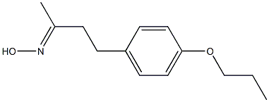 (2E)-4-(4-propoxyphenyl)butan-2-one oxime 结构式