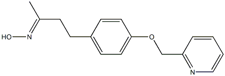 (2E)-4-[4-(pyridin-2-ylmethoxy)phenyl]butan-2-one oxime 结构式