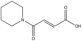 (2E)-4-oxo-4-(piperidin-1-yl)but-2-enoic acid 结构式