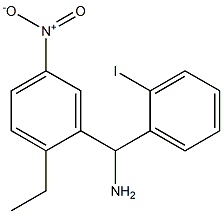 (2-ethyl-5-nitrophenyl)(2-iodophenyl)methanamine 结构式