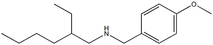 (2-ethylhexyl)[(4-methoxyphenyl)methyl]amine 结构式
