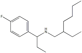 (2-ethylhexyl)[1-(4-fluorophenyl)propyl]amine 结构式