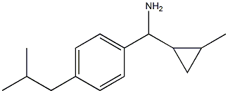 (2-methylcyclopropyl)[4-(2-methylpropyl)phenyl]methanamine 结构式