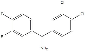 (3,4-dichlorophenyl)(3,4-difluorophenyl)methanamine 结构式