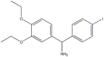 (3,4-diethoxyphenyl)(4-iodophenyl)methanamine 结构式