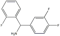 (3,4-difluorophenyl)(2-fluorophenyl)methanamine 结构式