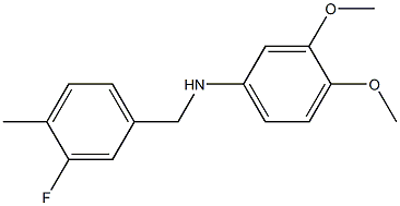 (3,4-dimethoxyphenyl)(3-fluoro-4-methylphenyl)methylamine 结构式