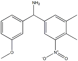 (3,4-dimethyl-5-nitrophenyl)(3-methoxyphenyl)methanamine 结构式