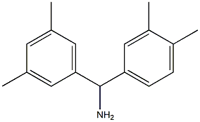 (3,4-dimethylphenyl)(3,5-dimethylphenyl)methanamine 结构式
