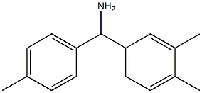 (3,4-dimethylphenyl)(4-methylphenyl)methanamine 结构式